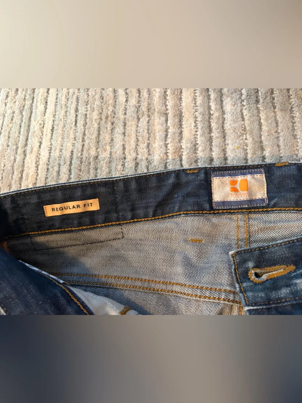Men's Blue Hugo Boss Jeans - Classic Straight Fit